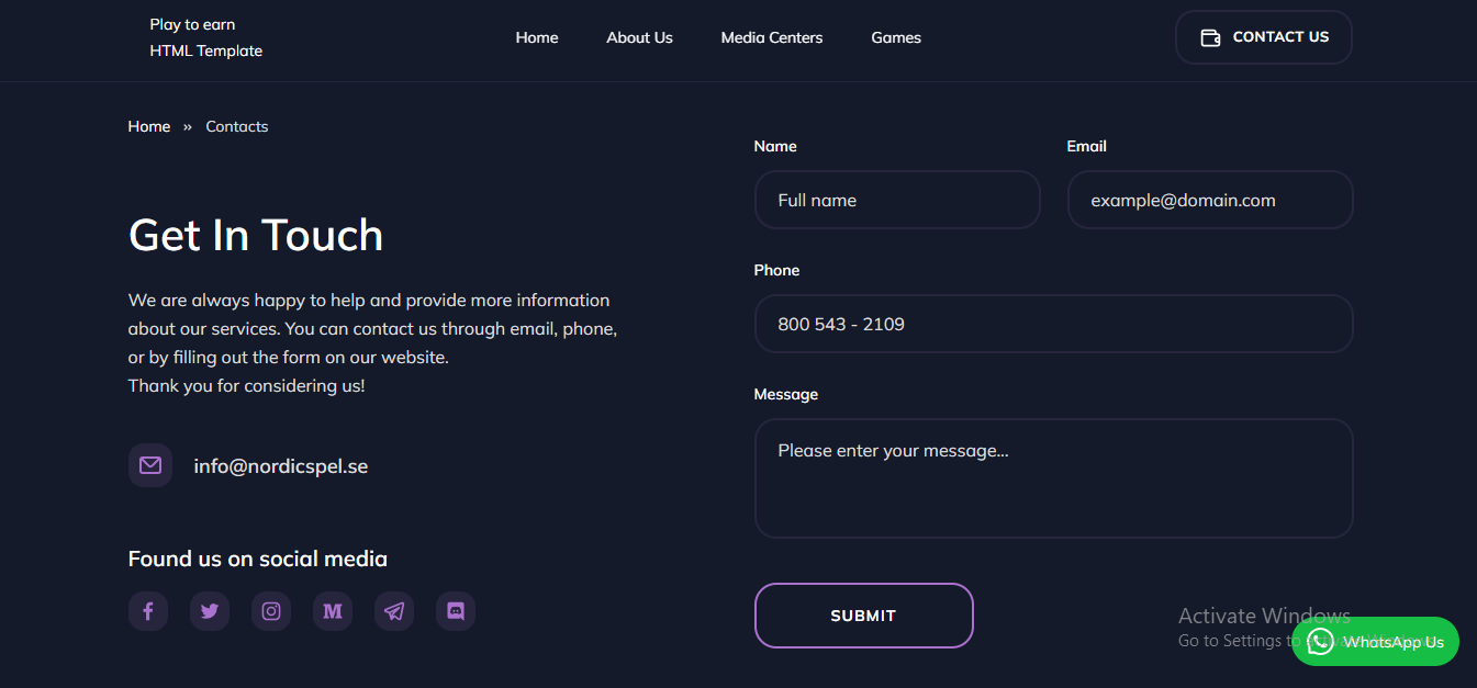Gaming Website